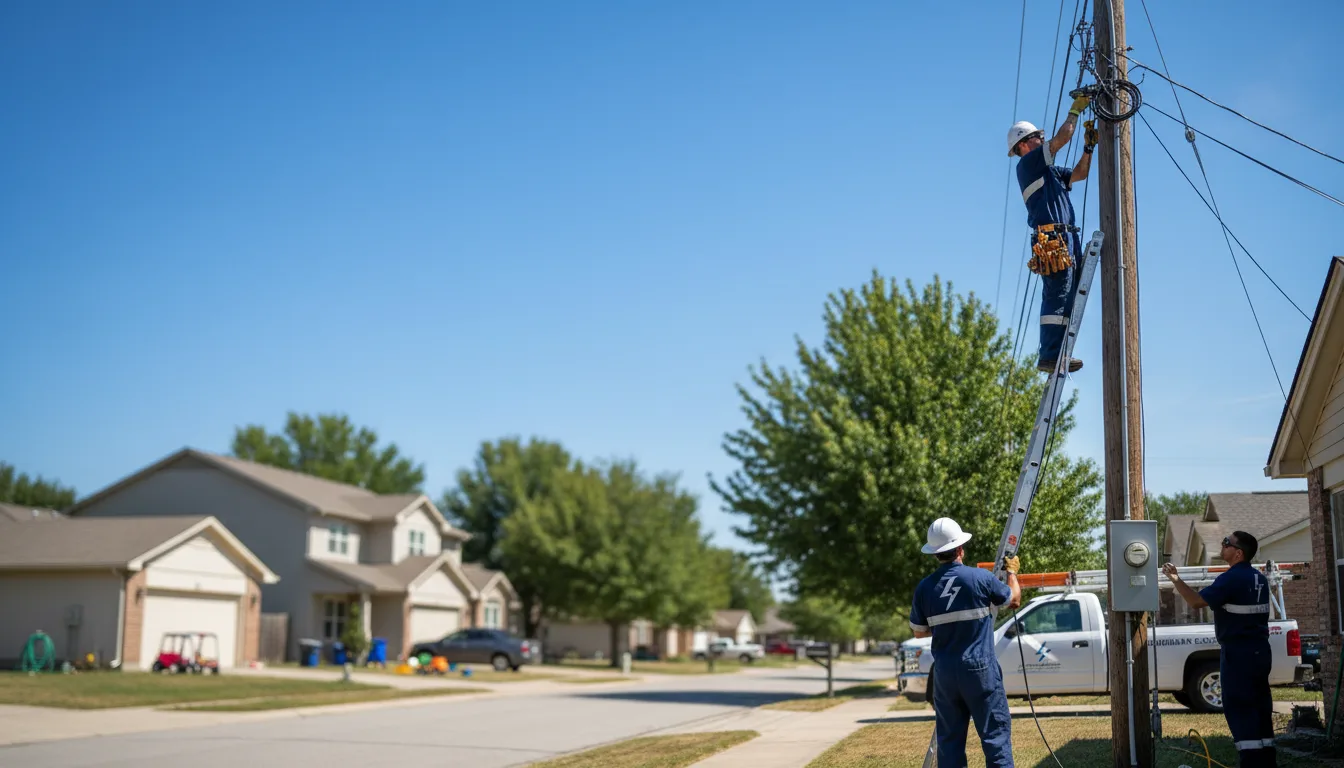 Residential electrician providing installation services in Rice, VA